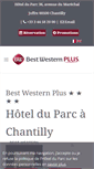 Mobile Screenshot of hotel-parc-chantilly.com